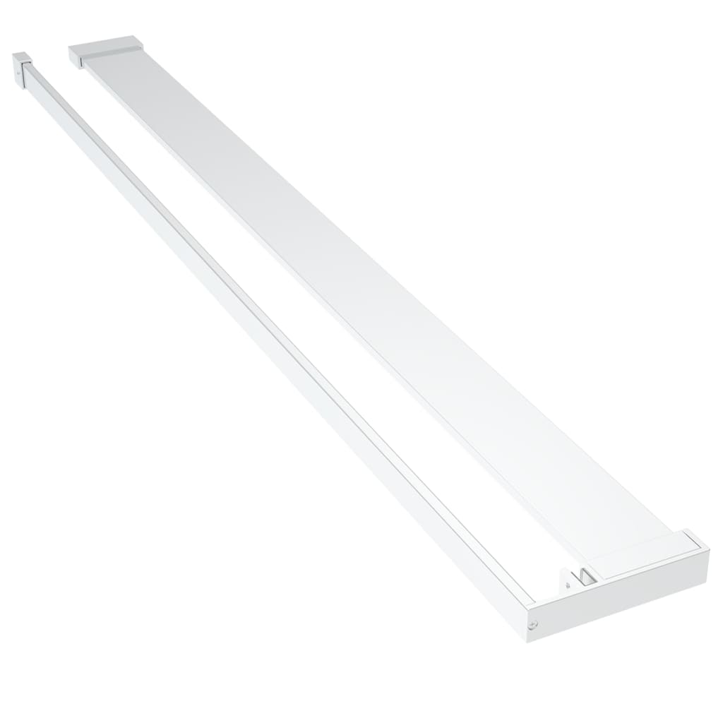 Paravan Duș Walk-In Cu Raft Sticlă Esg/Aluminiu