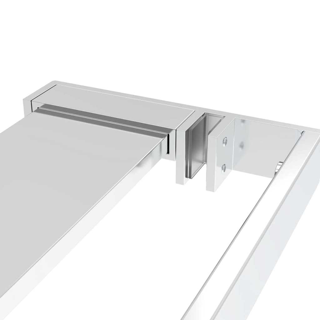 Paravan Duș Walk-In Cu Raft Sticlă Esg/Aluminiu