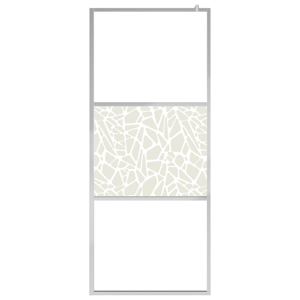 Paravan Duș Walk-In Cu Raft Sticlă Esg/Aluminiu