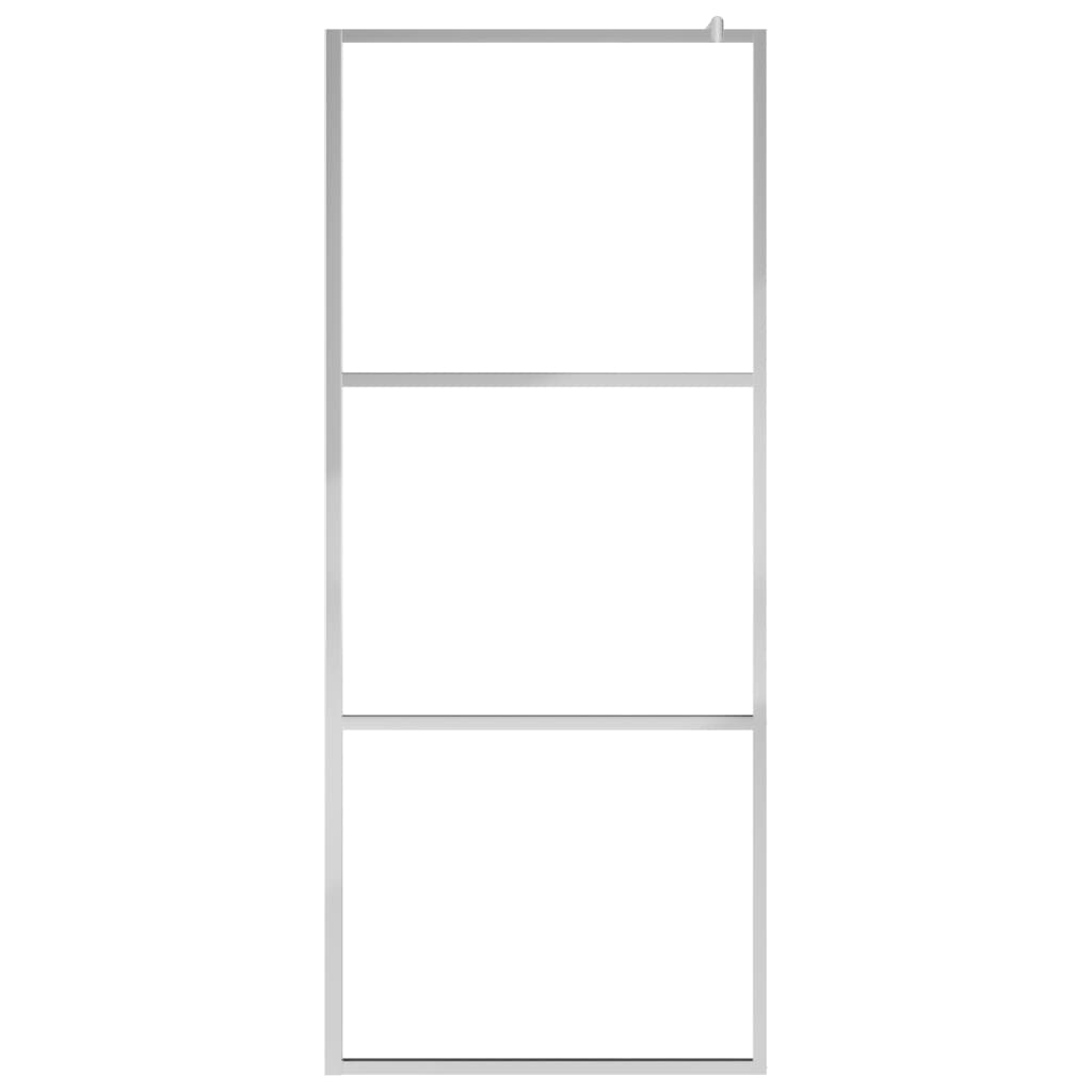 Paravan Duș Walk-In Cu Raft Sticlă Esg/Aluminiu