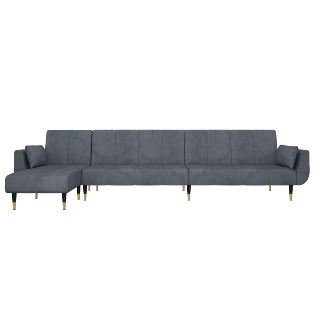 Canapea Extensibilă Formă De L 275X140X70 Cm Catifea