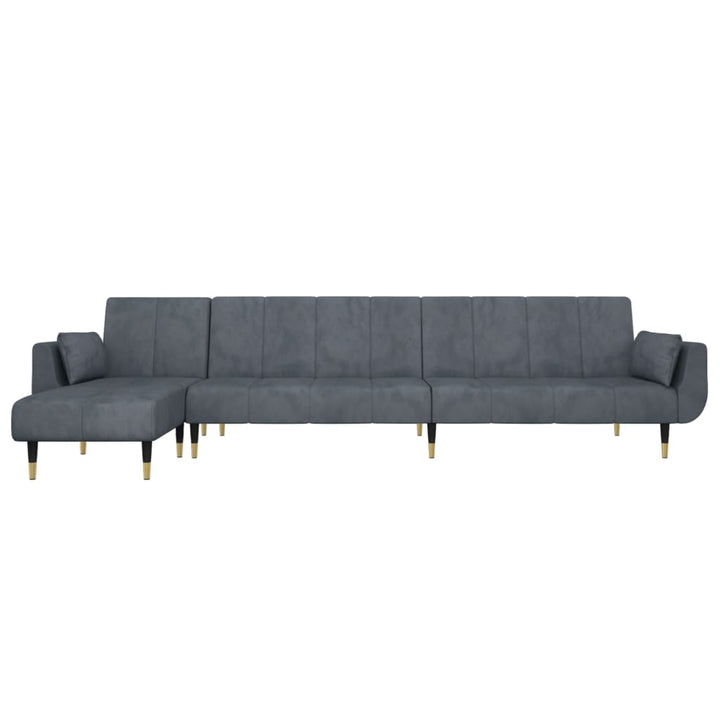 Canapea Extensibilă Formă De L 275X140X70 Cm Catifea