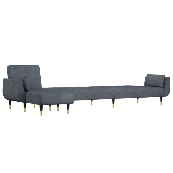 Canapea Extensibilă Formă De L 275X140X70 Cm Catifea
