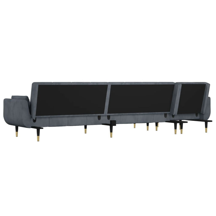 Canapea Extensibilă Formă De L 275X140X70 Cm Catifea