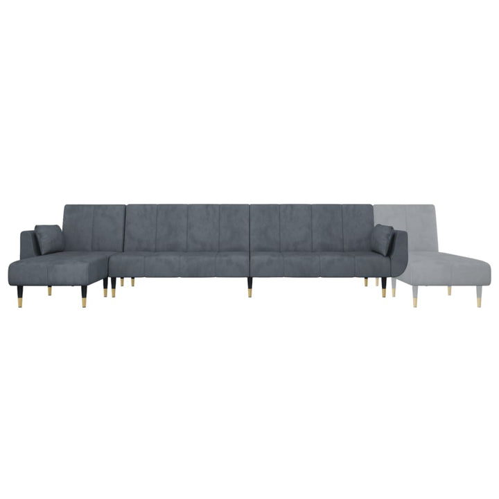 Canapea Extensibilă Formă De L 275X140X70 Cm Catifea