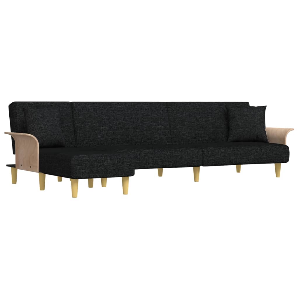 Canapea Extensibilă În Formă De L 279X140X70 Cm Textil