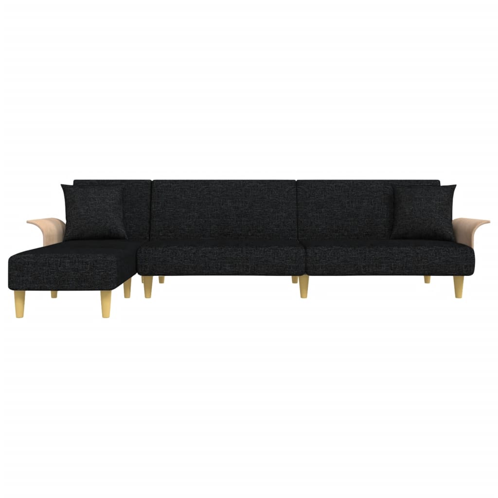 Canapea Extensibilă În Formă De L 279X140X70 Cm Textil