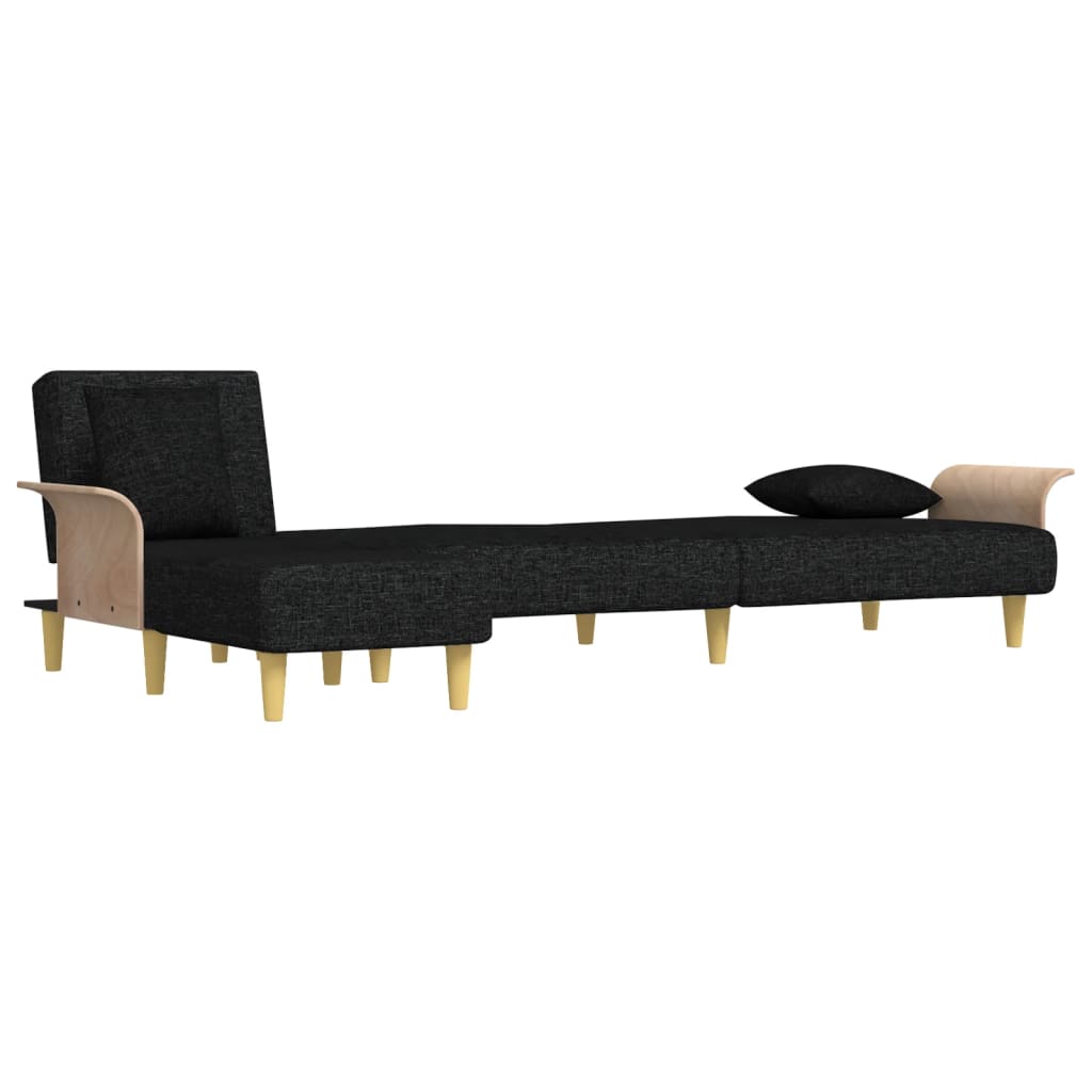Canapea Extensibilă În Formă De L 279X140X70 Cm Textil