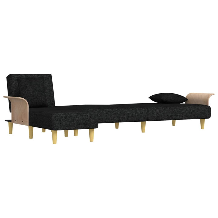 Canapea Extensibilă În Formă De L 279X140X70 Cm Textil