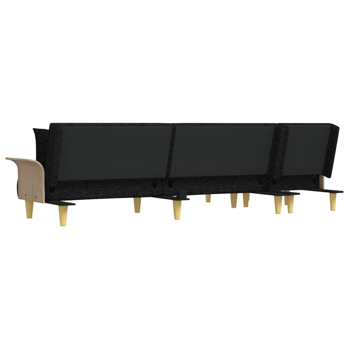 Canapea Extensibilă În Formă De L 279X140X70 Cm Textil