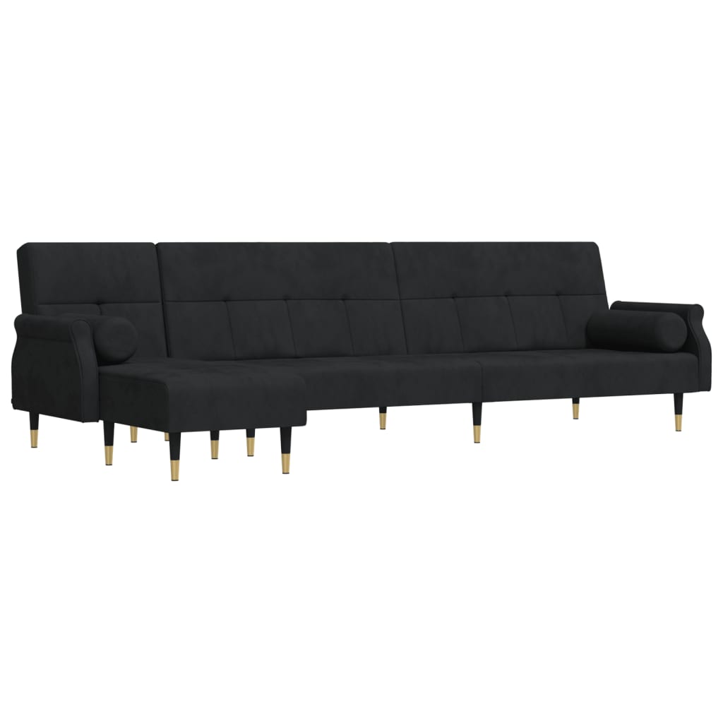 Canapea Extensibilă În Formă De L 271X140X70 Cm Catifea