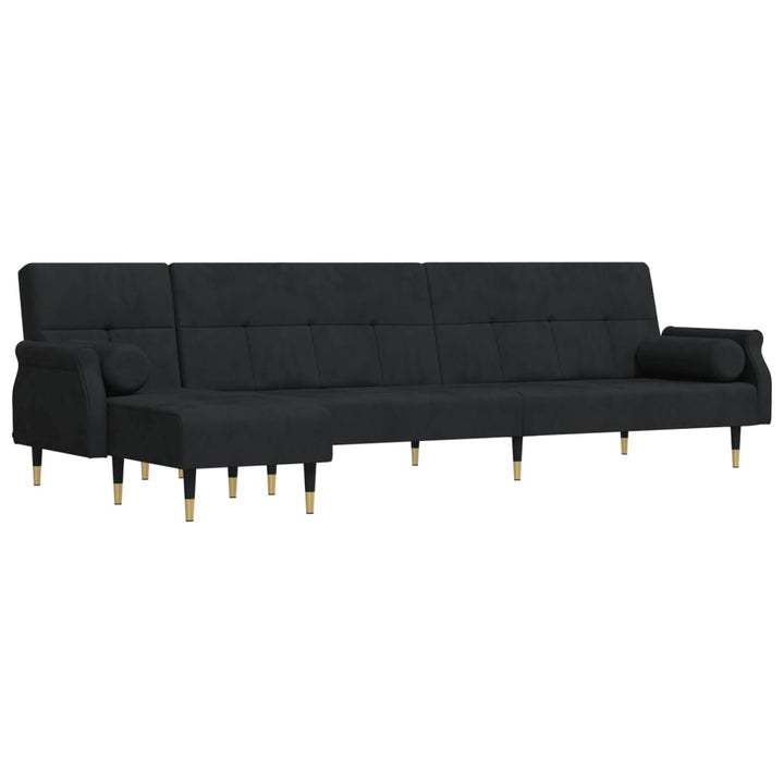 Canapea Extensibilă În Formă De L 271X140X70 Cm Catifea