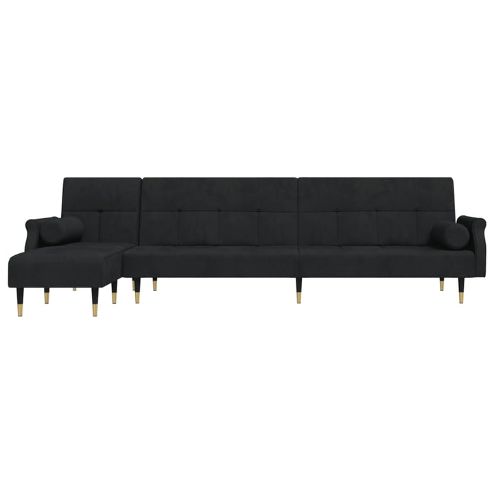 Canapea Extensibilă În Formă De L 271X140X70 Cm Catifea