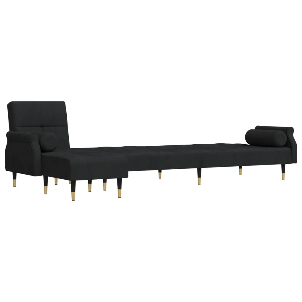 Canapea Extensibilă În Formă De L 271X140X70 Cm Catifea
