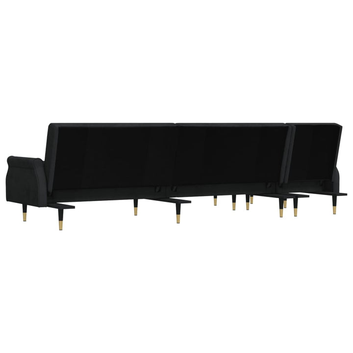 Canapea Extensibilă În Formă De L 271X140X70 Cm Catifea
