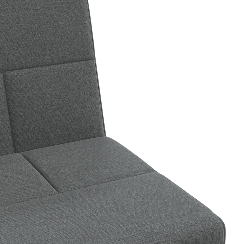 Canapea Extensibilă În Formă De L Gri 255X140X70 Cm Textil