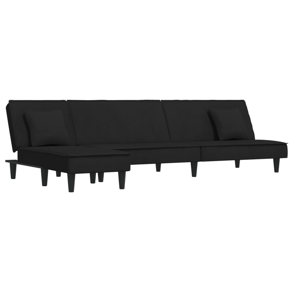 Canapea Extensibilă În Formă De L 255X140X70 Cm Catifea