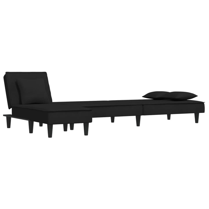 Canapea Extensibilă În Formă De L 255X140X70 Cm Catifea