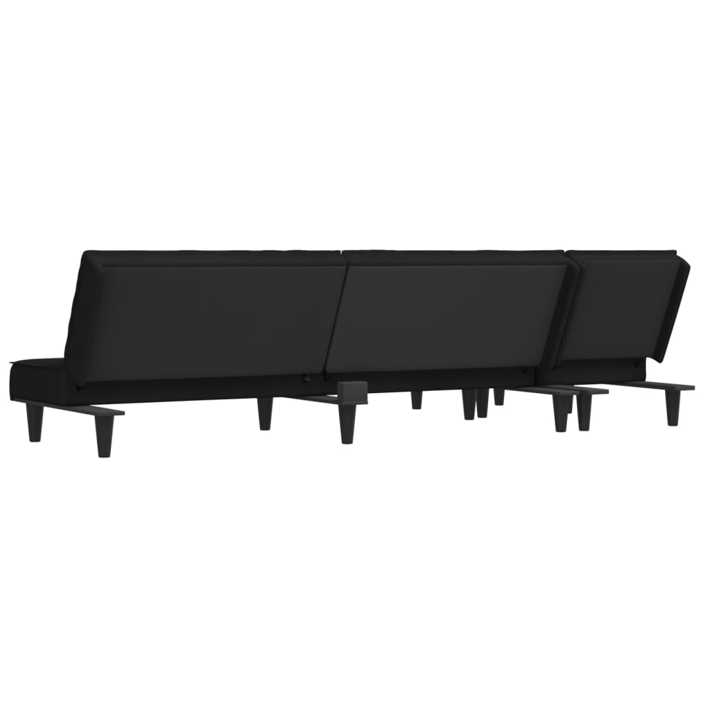 Canapea Extensibilă În Formă De L 255X140X70 Cm Catifea