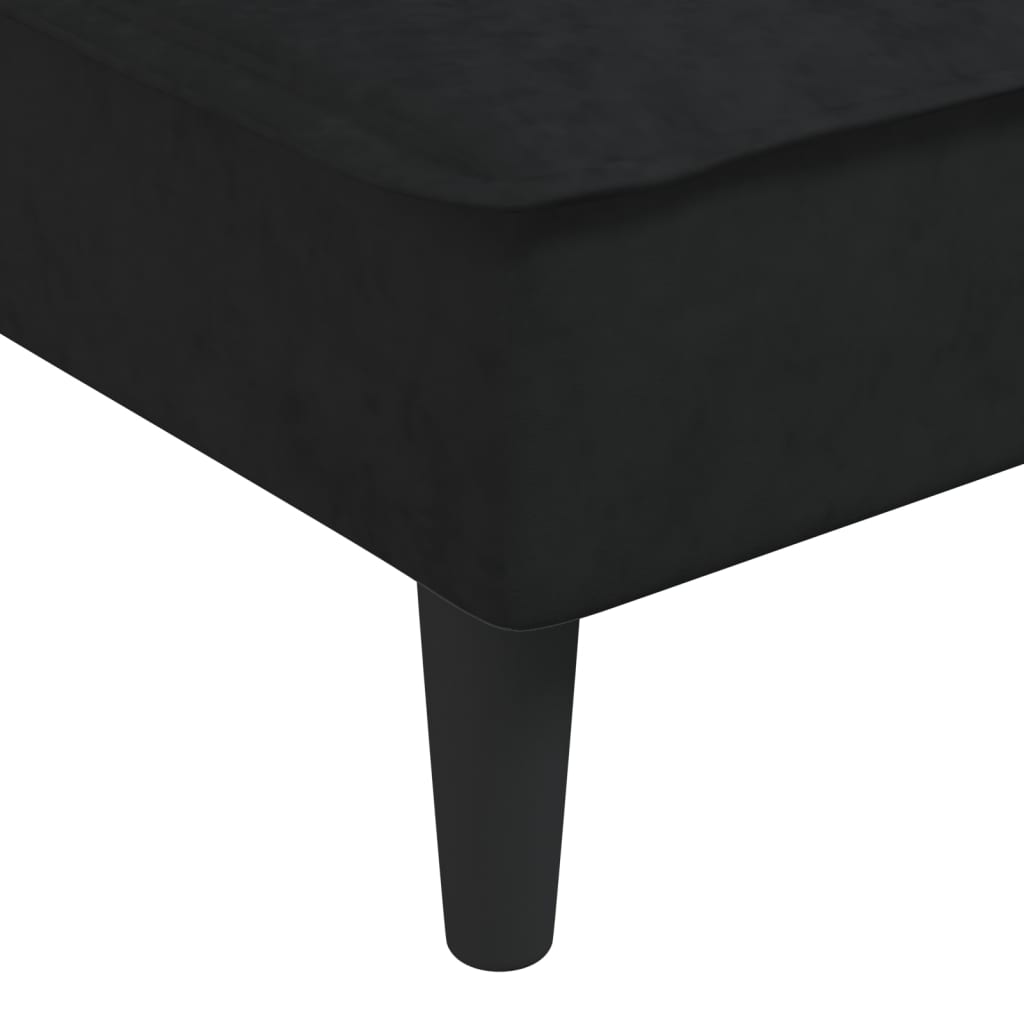 Canapea Extensibilă În Formă De L 255X140X70 Cm Catifea