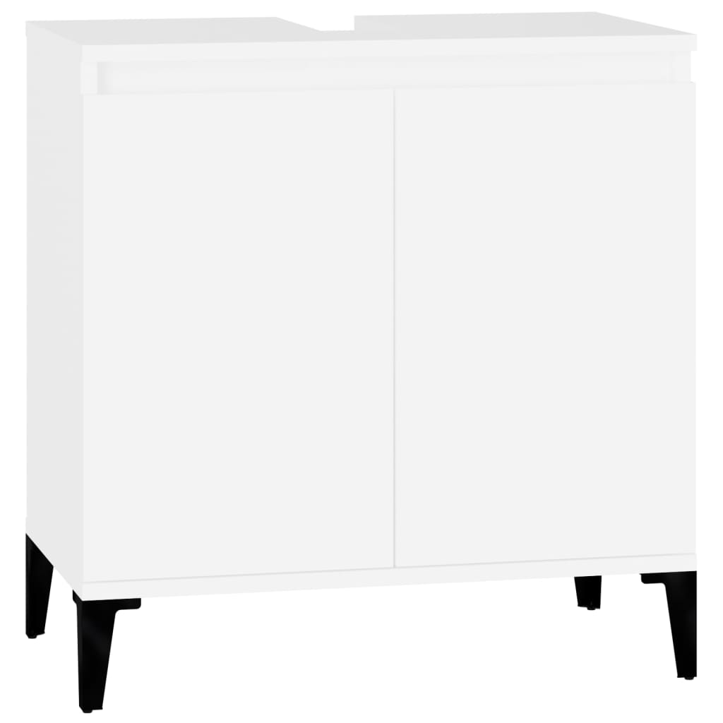 Set Mobilier De Baie, 3 Piese, , Lemn Compozit