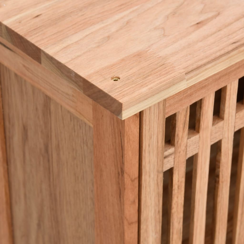 Set Mobilier De Baie, 2 Piese, Lemn Masiv De Nuc