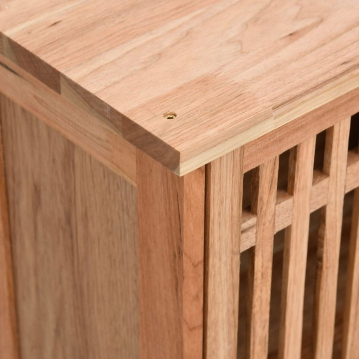Set Mobilier De Baie, 2 Piese, Lemn Masiv De Nuc