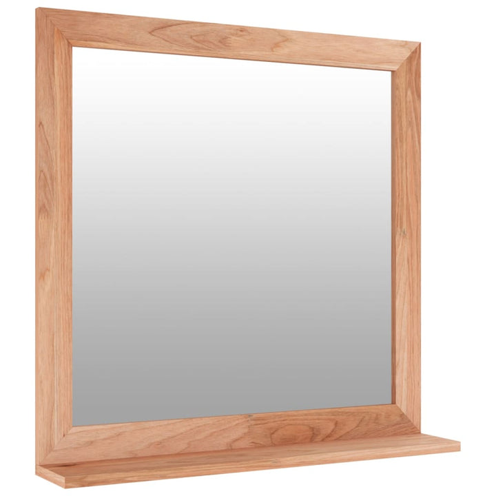 Set Mobilier De Baie, 2 Piese, Lemn Masiv De Nuc