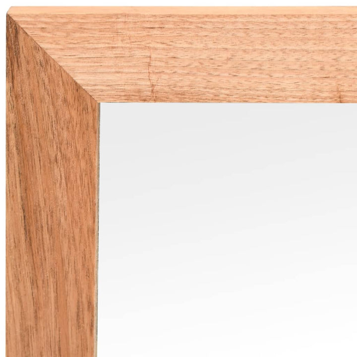 Set Mobilier De Baie, 2 Piese, Lemn Masiv De Nuc