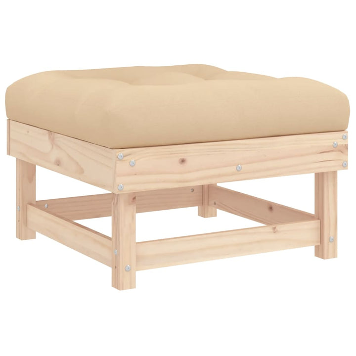 Set Mobilier Relaxare De Grădină & Perne 6 Piese Lemn Masiv Pin