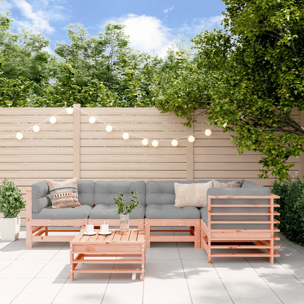 Set Mobilier De Grădină Cu Perne, 6 Piese, Lemn De Pin Tratat