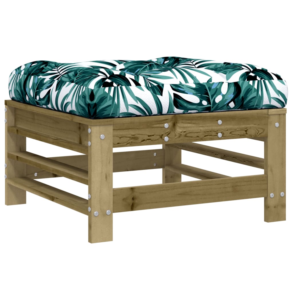 Set Mobilier De Grădină Cu Perne, 10 Piese, Lemn De Pin Tratat