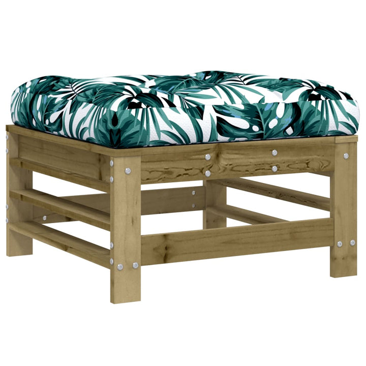 Set Mobilier De Grădină Cu Perne, 10 Piese, Lemn De Pin Tratat