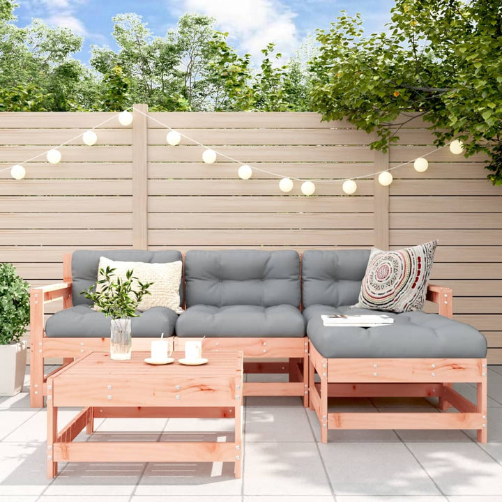 Set Mobilier Relaxare De Grădină 5 Piese Lemn Masiv De Pin