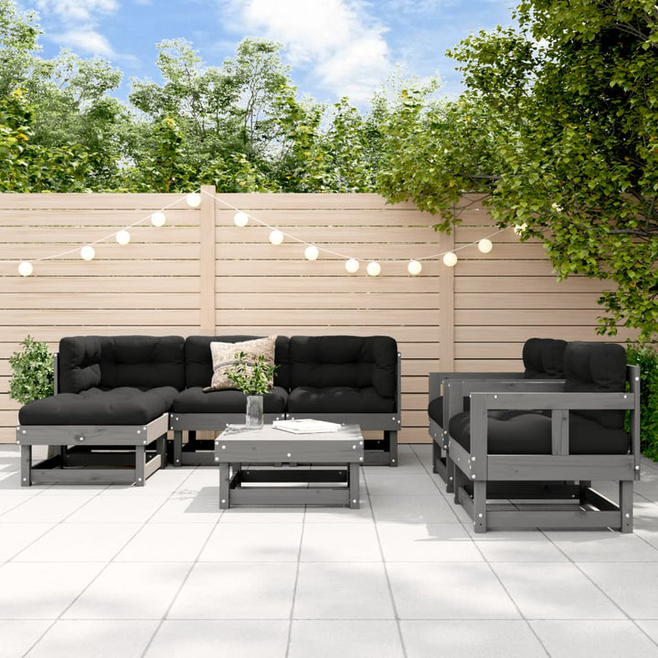 Set Mobilier De Grădină, 7 Piese, Lemn De Pin Tratat