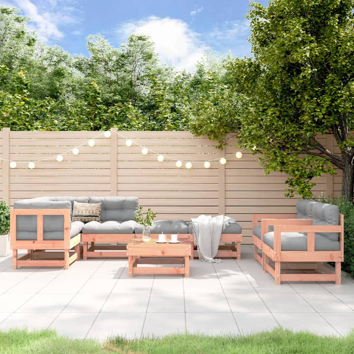 Set Mobilier Relaxare De Grădină, 8 Piese, Lemn De Pin Tratat