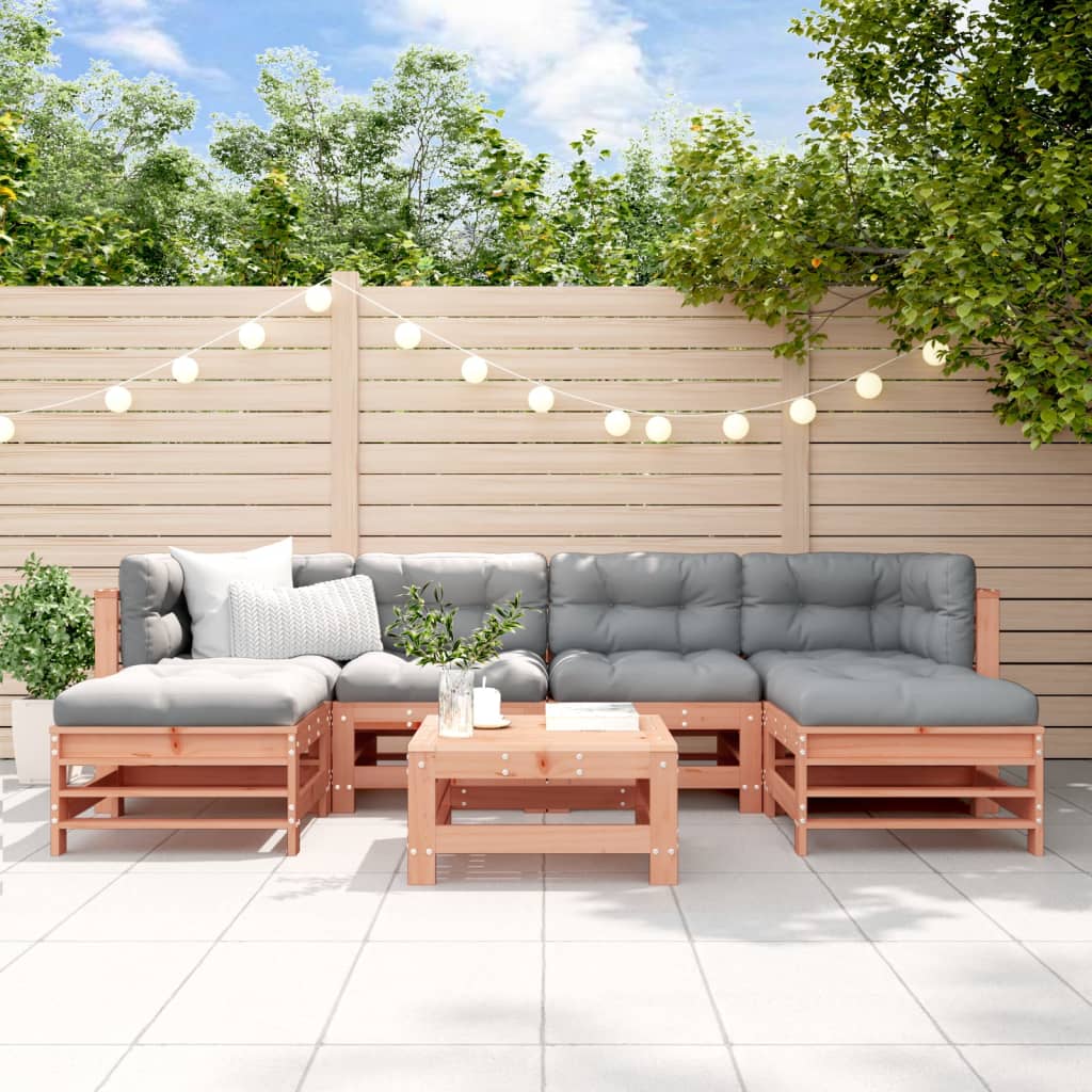 Set Mobilier De Grădină, 7 Piese, , Lemn Masiv De Pin