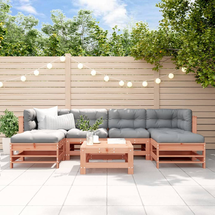 Set Mobilier De Grădină, 7 Piese, , Lemn Masiv De Pin