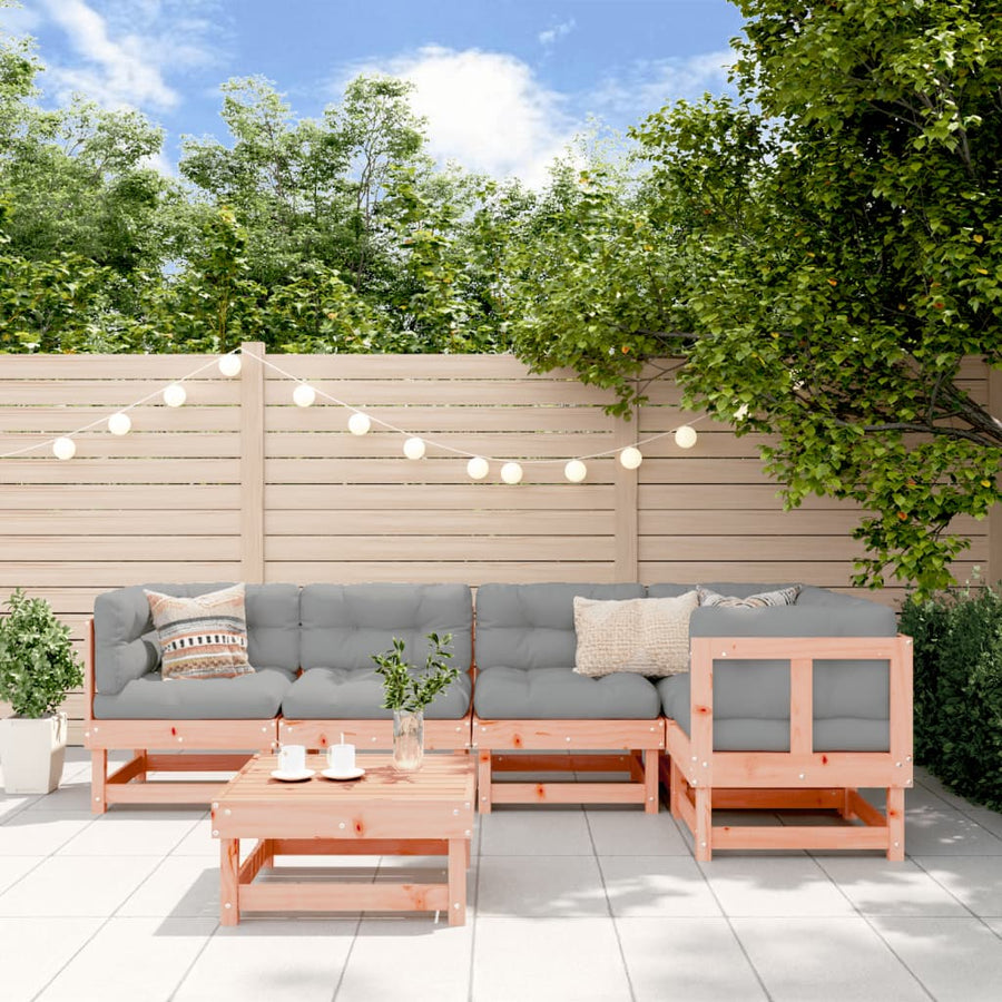 Set Mobilier Relaxare Grădină, 6 Piese, Lemn Masiv Douglas