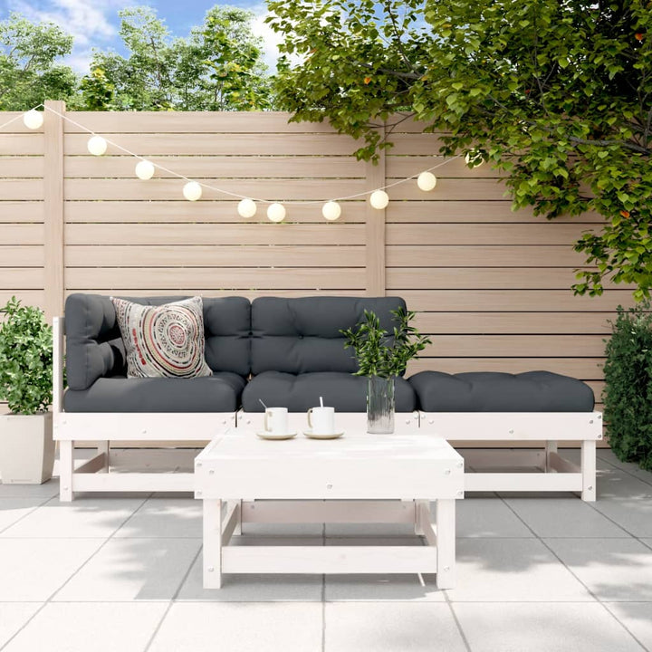 Set Mobilier Relaxare De Grădină, 4 Piese, Lemn De Pin Tratat