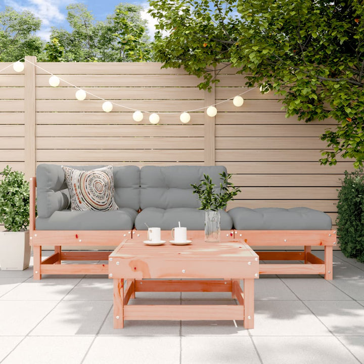 Set Mobilier Relaxare De Grădină, 4 Piese, Lemn De Pin Tratat