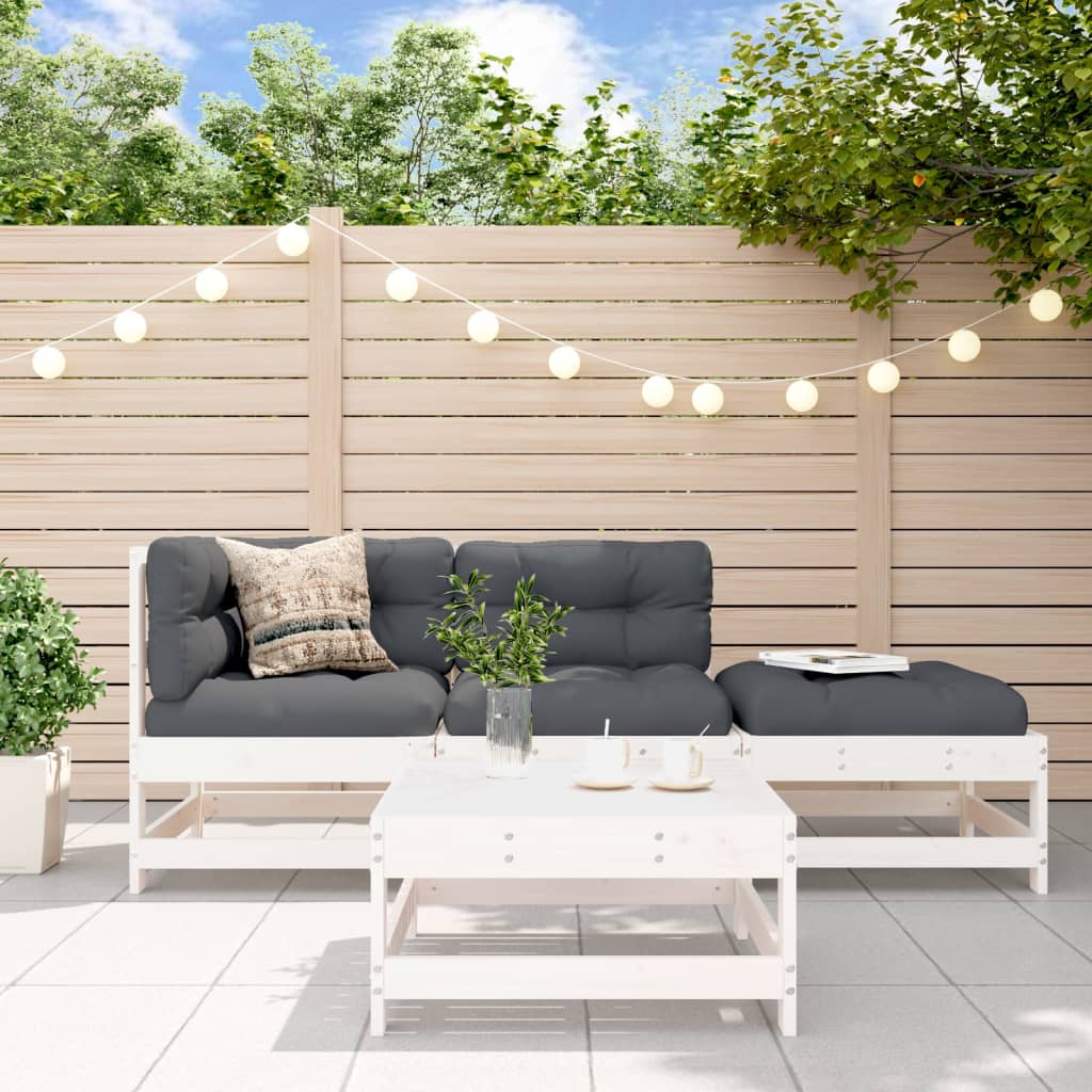 Set Mobilier Relaxare Grădină, 4 Piese, Lemn Masiv Douglas