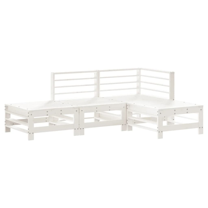 Set Mobilier Relaxare De Grădină, 4 Piese, , Lemn Masiv Pin
