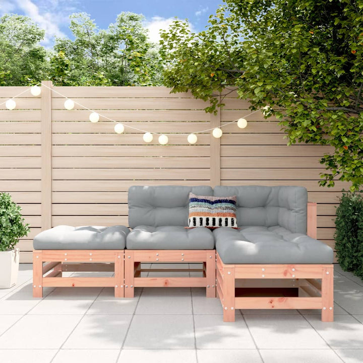 Set Mobilier Relaxare De Grădină, 4 Piese, , Lemn Masiv Pin
