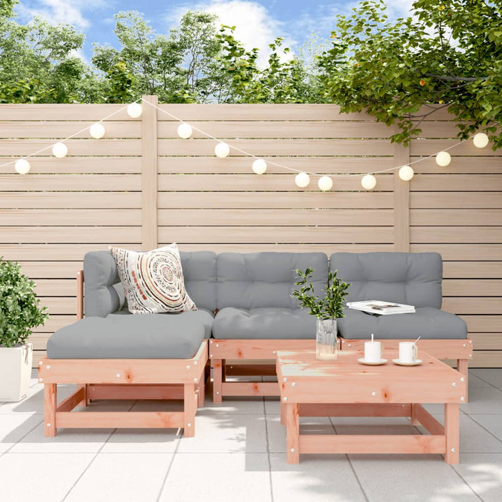 Set Mobilier Relaxare De Grădină 5 Piese Lemn Masiv De Pin