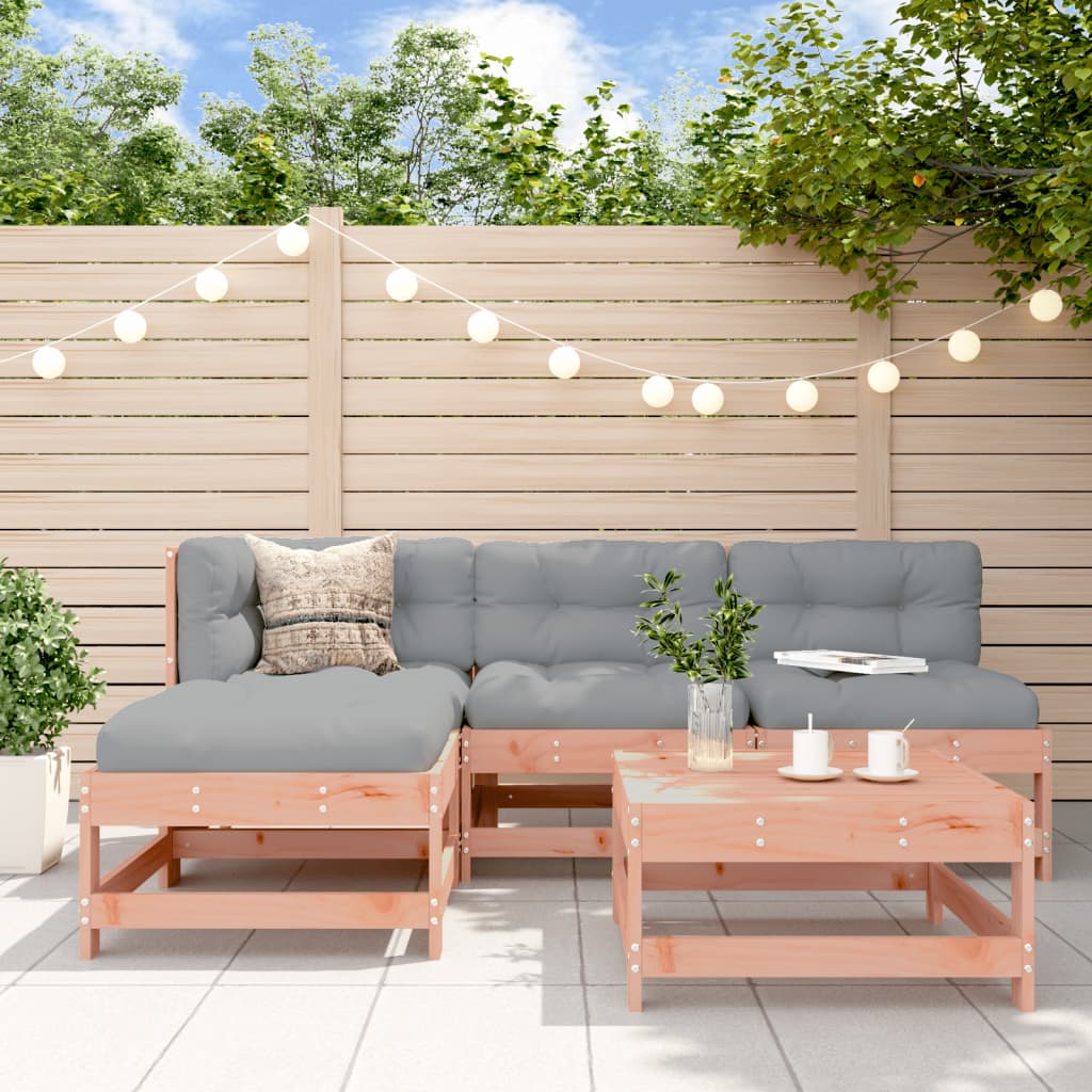 Set Mobilier Relaxare Pentru Grădină 5 Piese Lemn De Pin Tratat