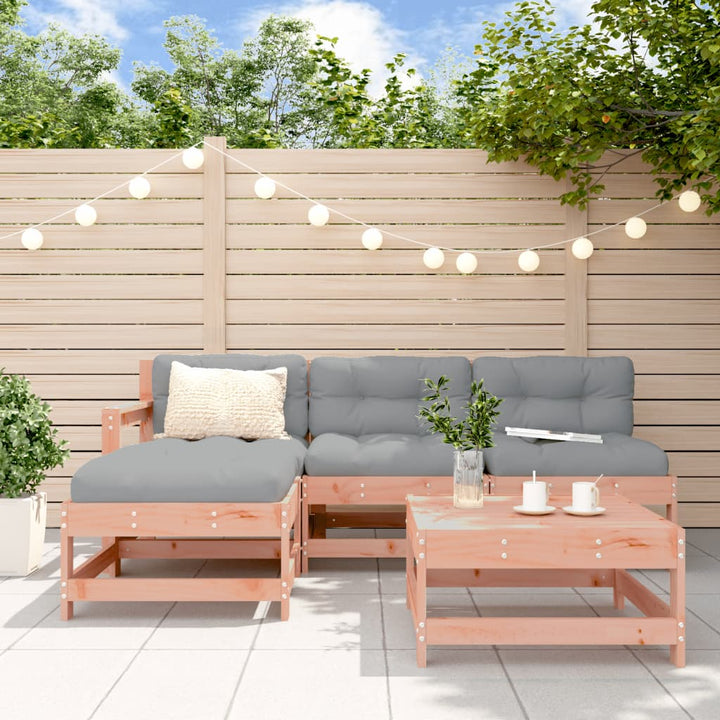 Set Mobilier Relaxare De Grădină 5 Piese Lemn Masiv De Pin
