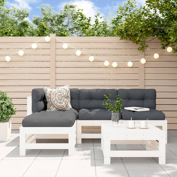 Set Mobilier Relaxare De Grădină, 5 Piese, Lemn Masiv Douglas