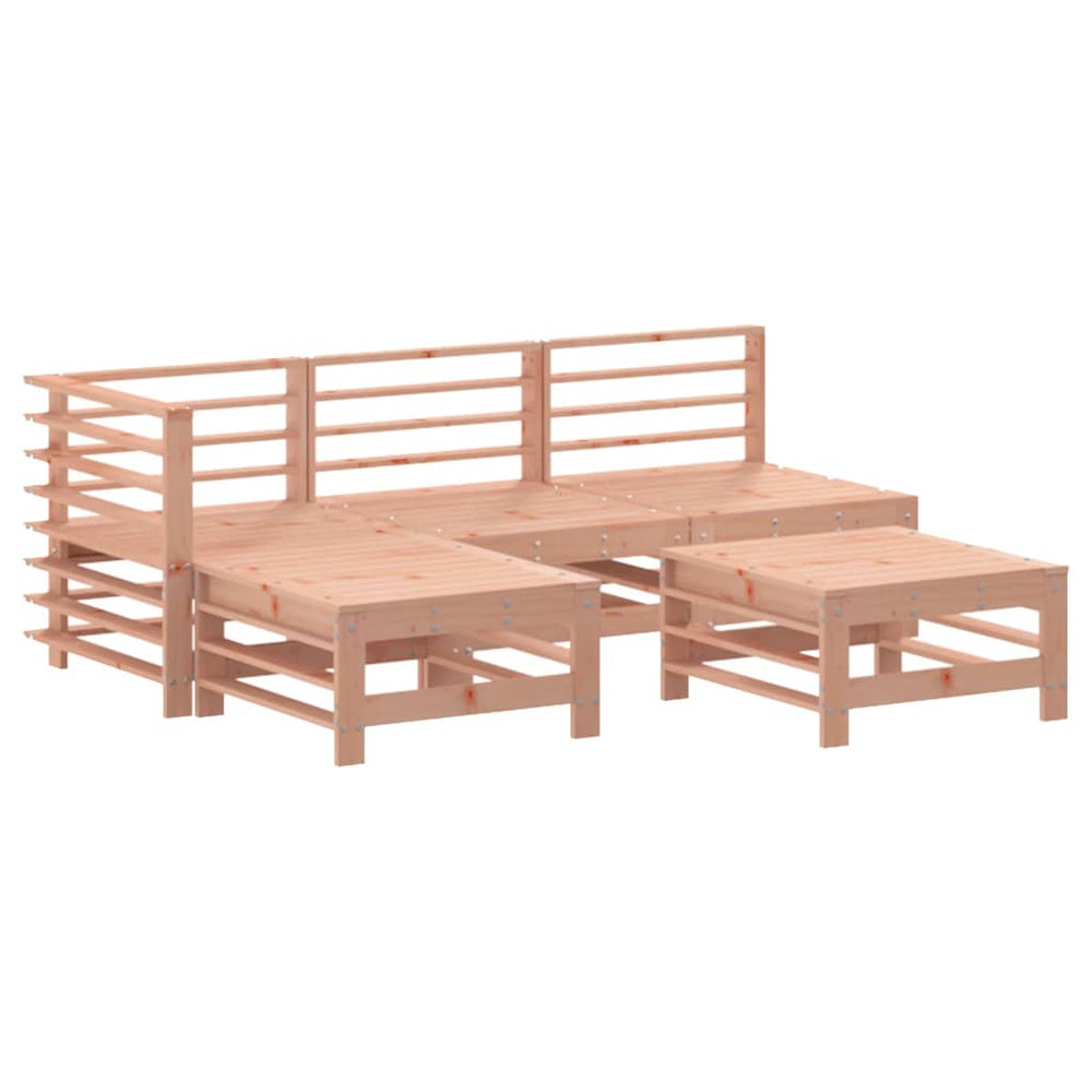 Set Mobilier Relaxare De Grădină, 5 Piese, Lemn Masiv Douglas