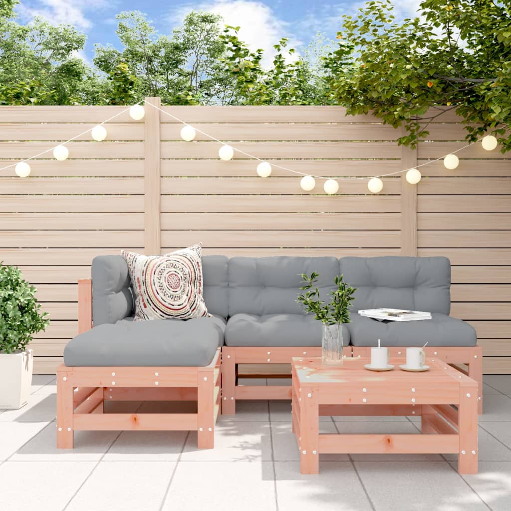 Set Mobilier Relaxare De Grădină, 5 Piese, Lemn Masiv Douglas